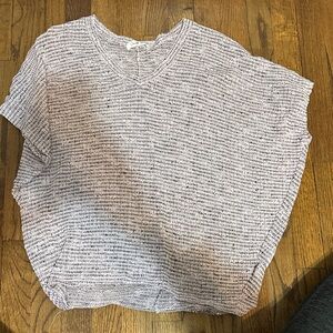 Light Heathered Gray Knit Women's Top